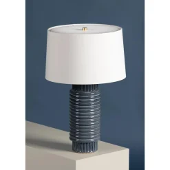 Ribbed Ceramic Table Lamp