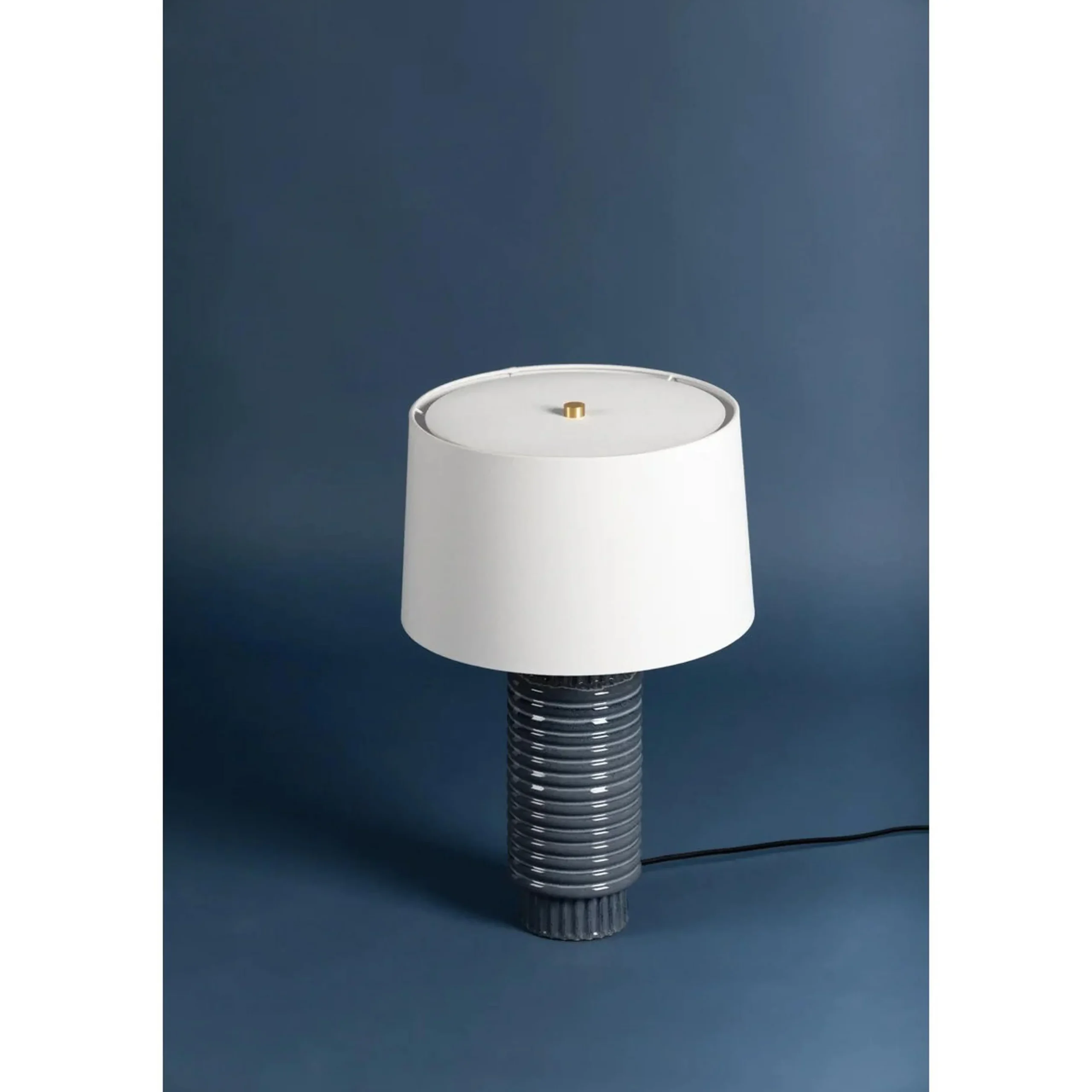 Ribbed Ceramic Table Lamp