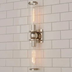 Ribbed Farria Double Bath Sconce