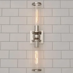 Ribbed Farria Double Bath Sconce