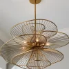 Ribbon Swirl Chandelier - 6 Light