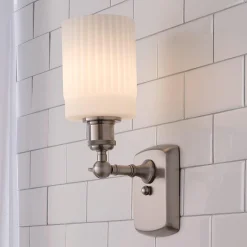 Ridged Austin Bath Sconce