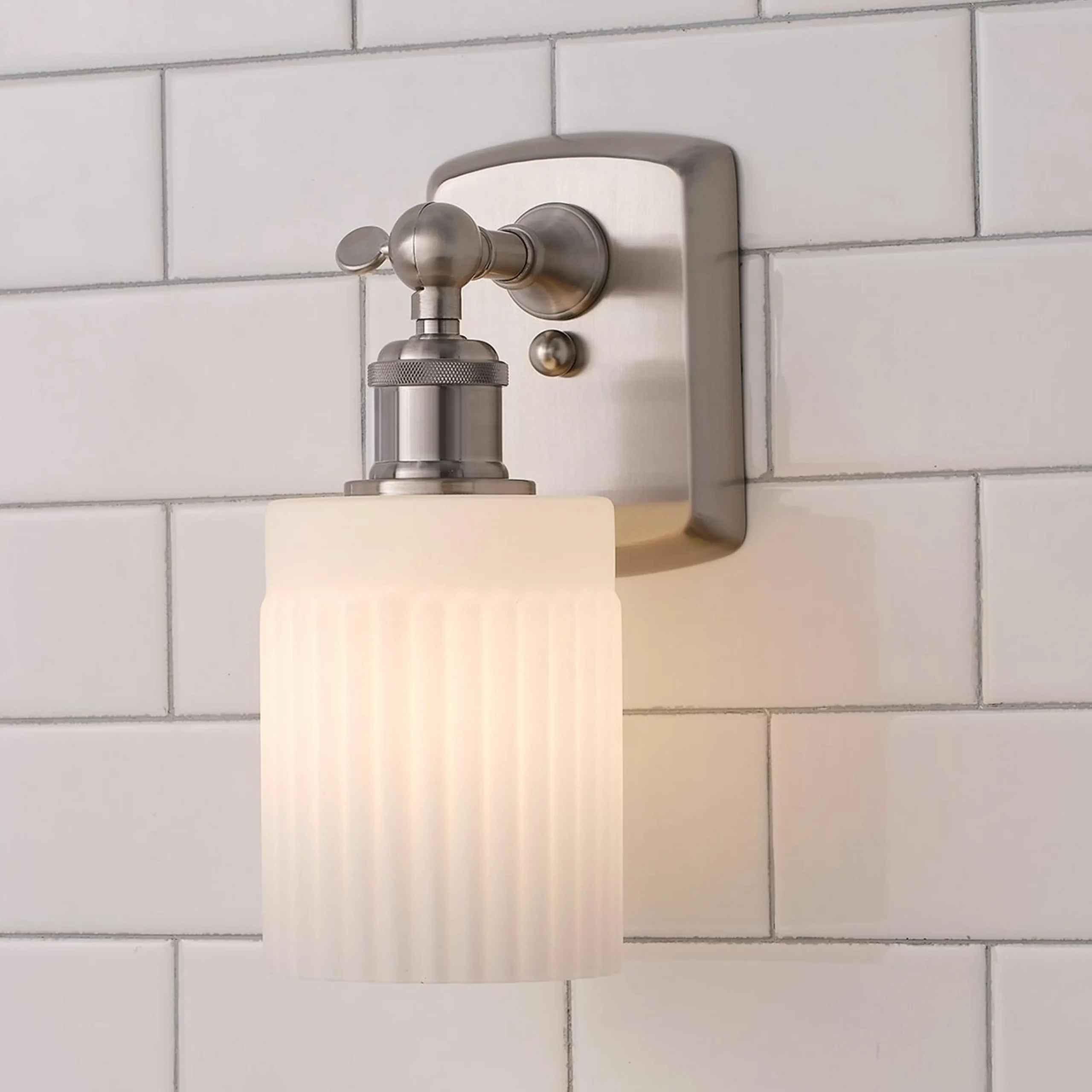 Ridged Austin Bath Sconce