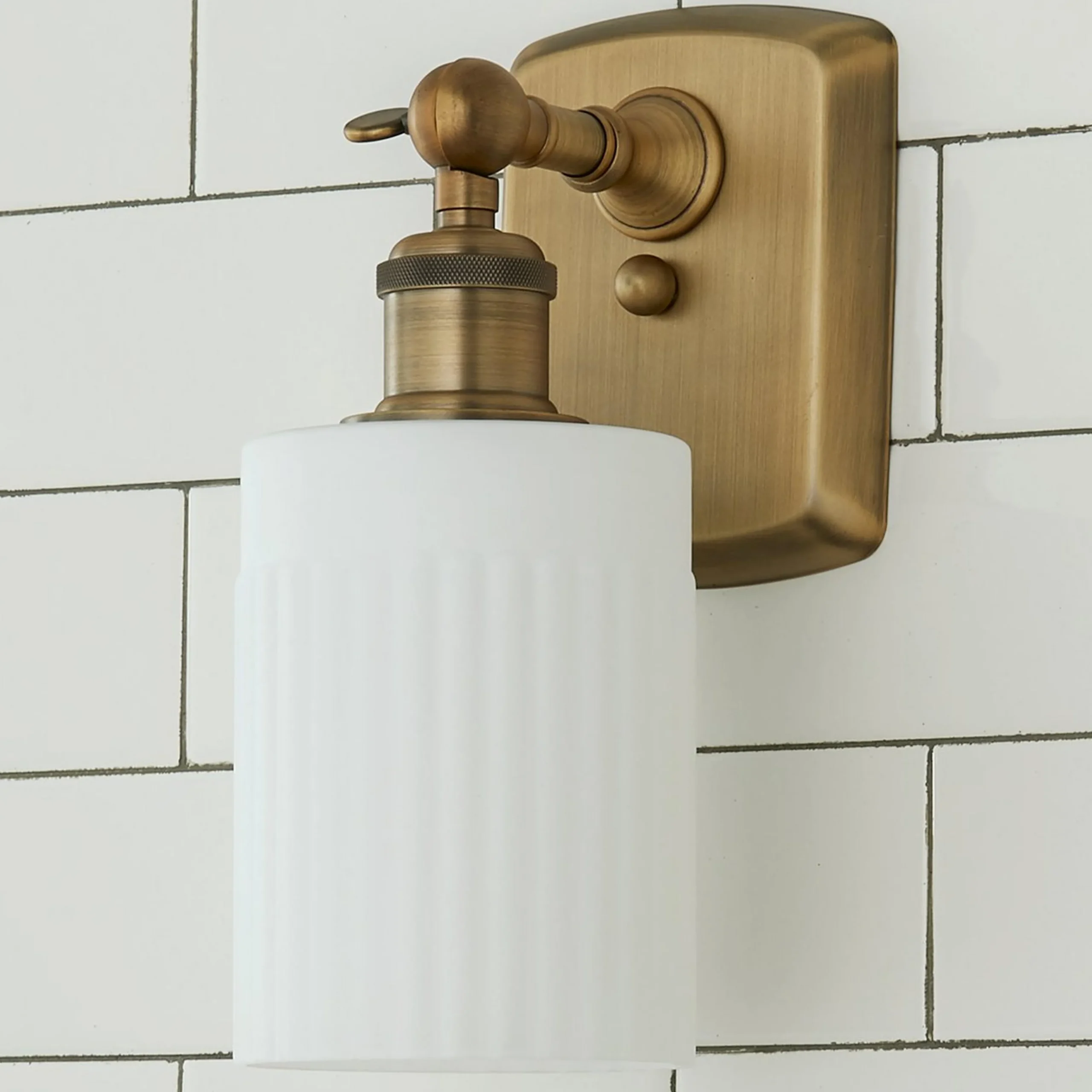 Ridged Austin Bath Sconce