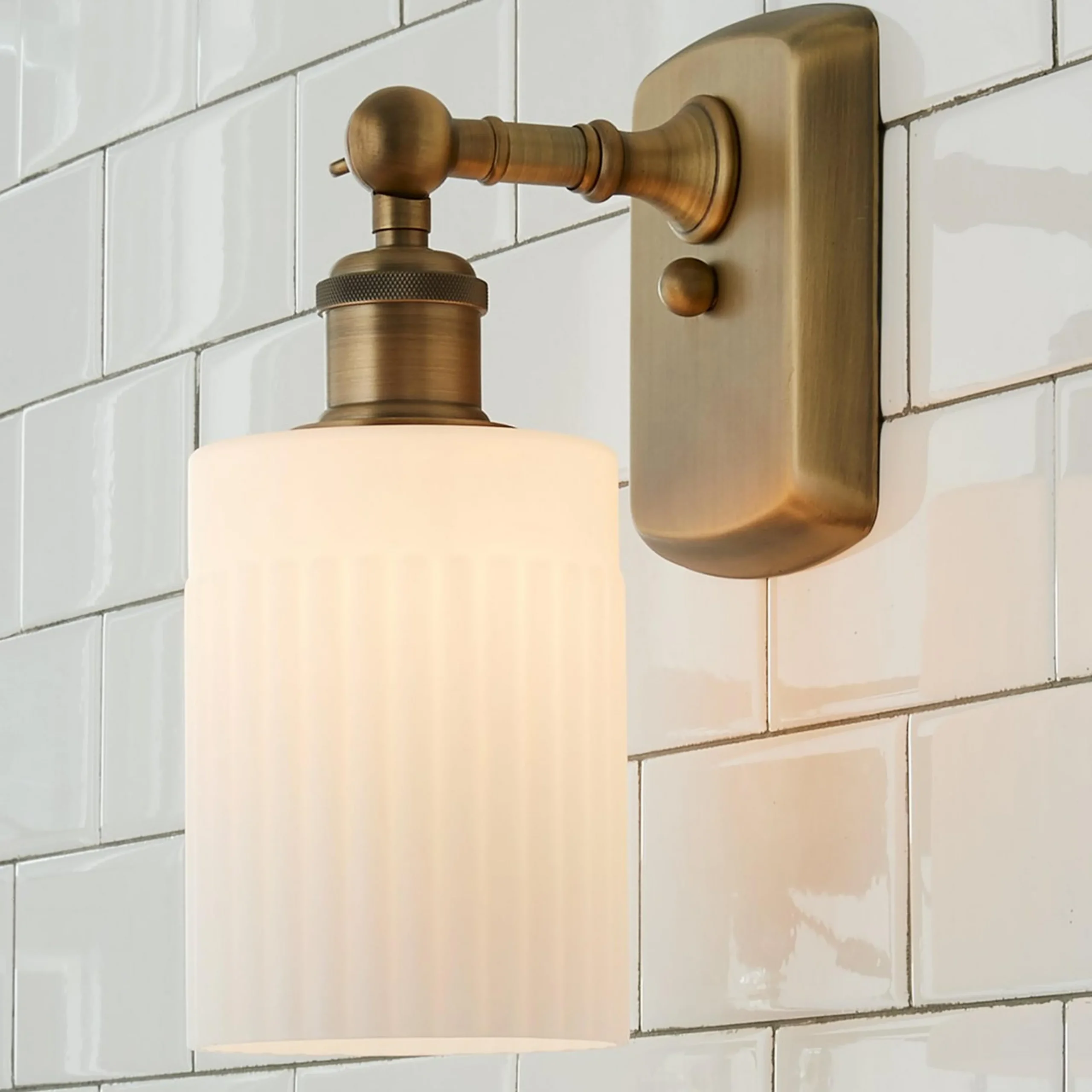 Ridged Austin Bath Sconce