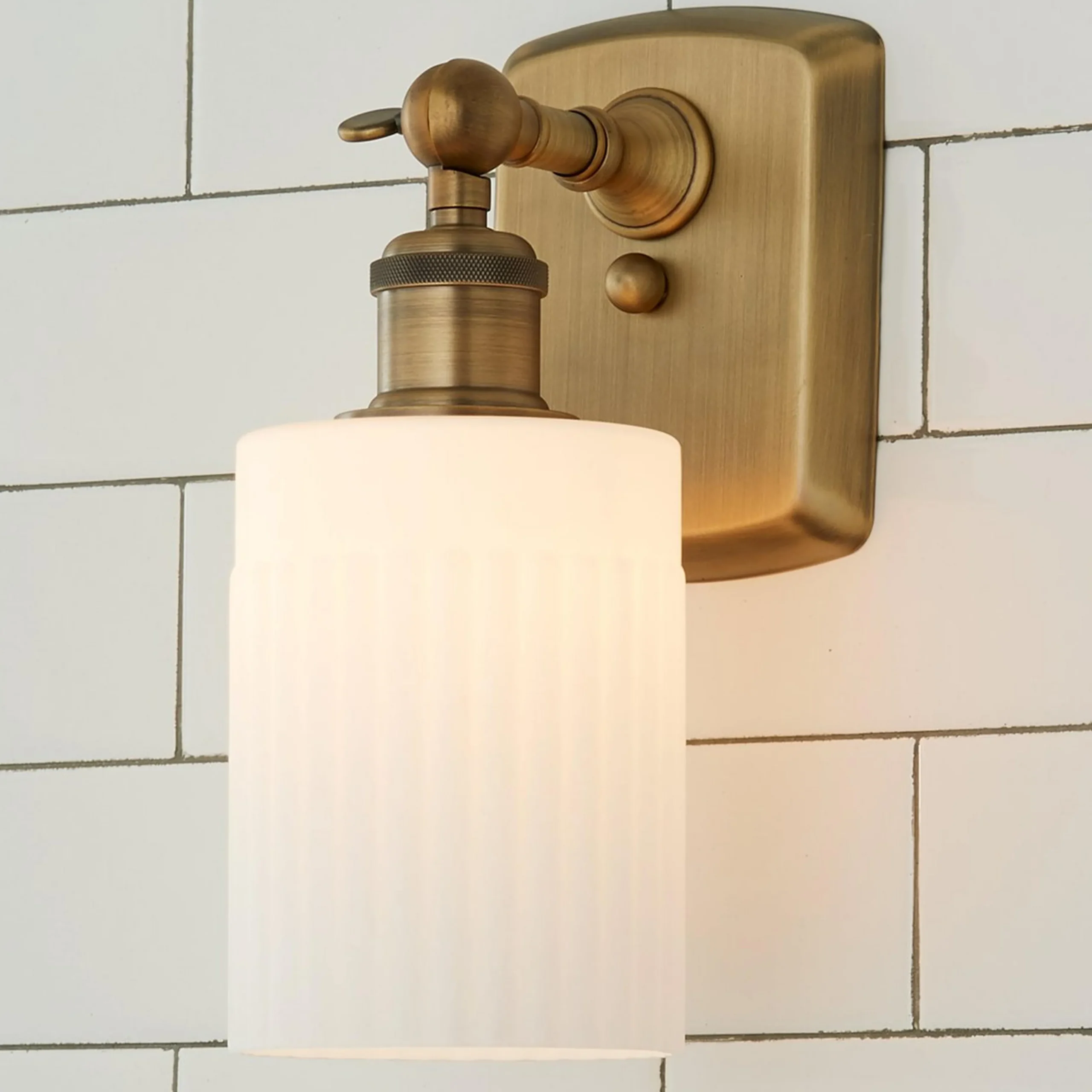 Ridged Austin Bath Sconce