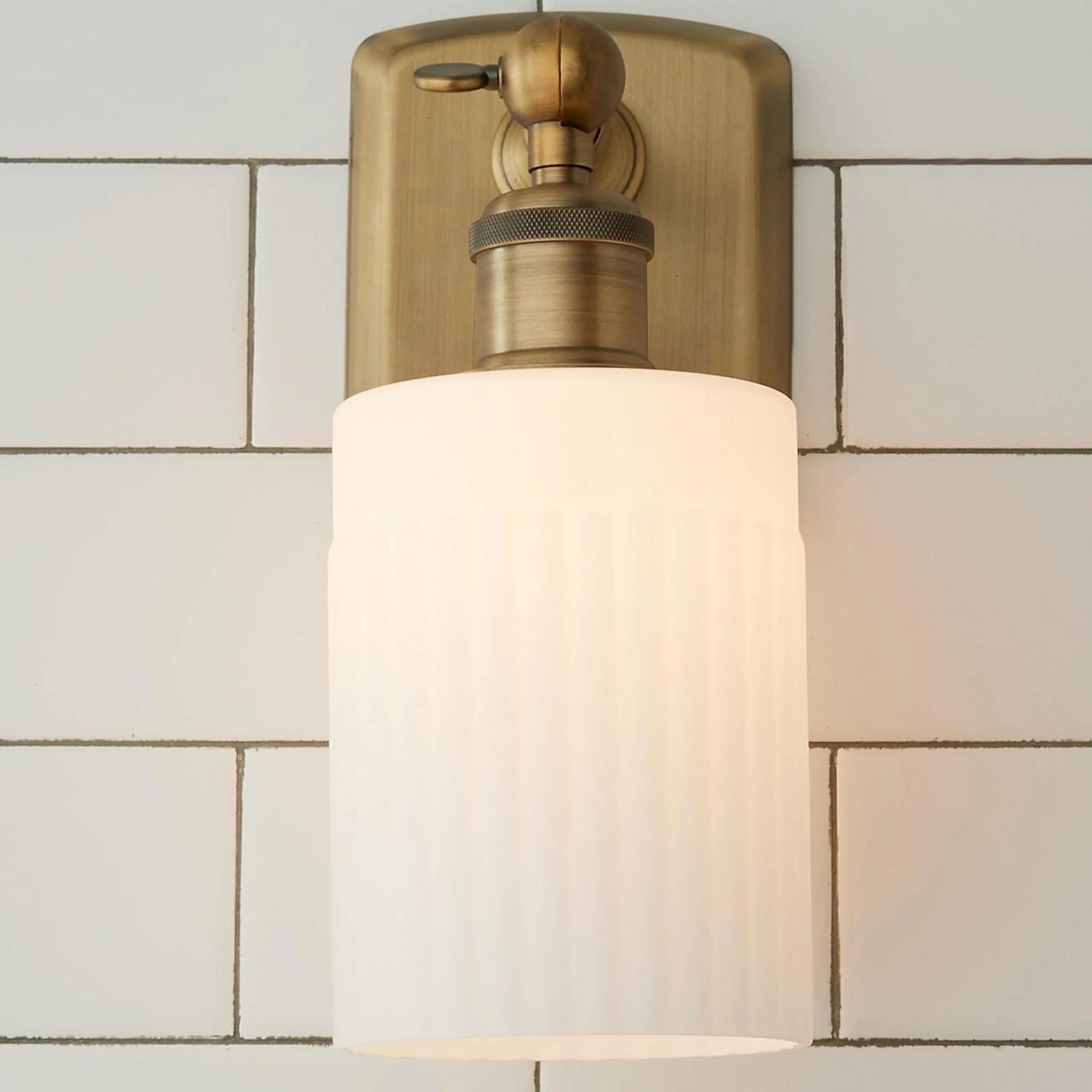 Ridged Austin Bath Sconce