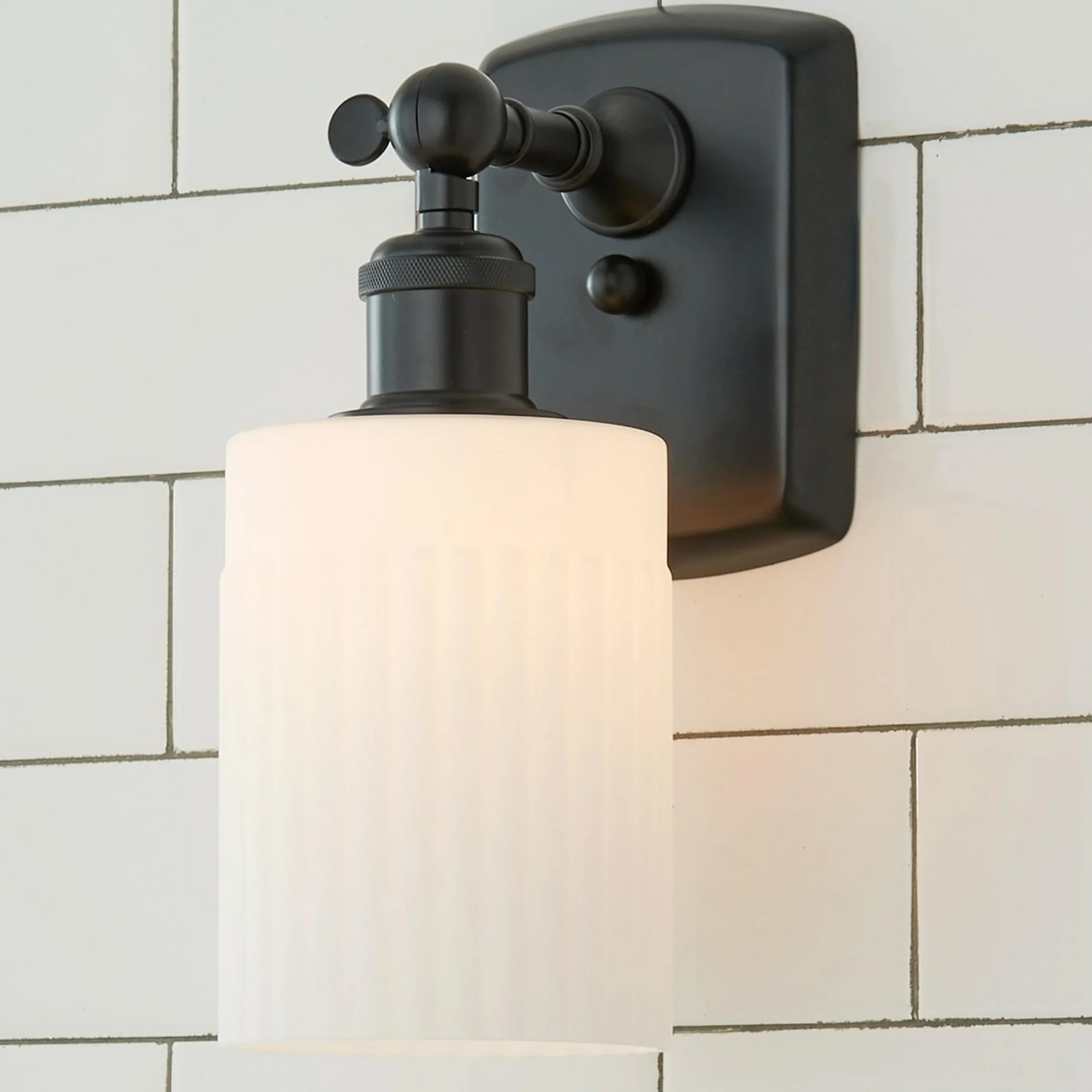 Ridged Austin Bath Sconce