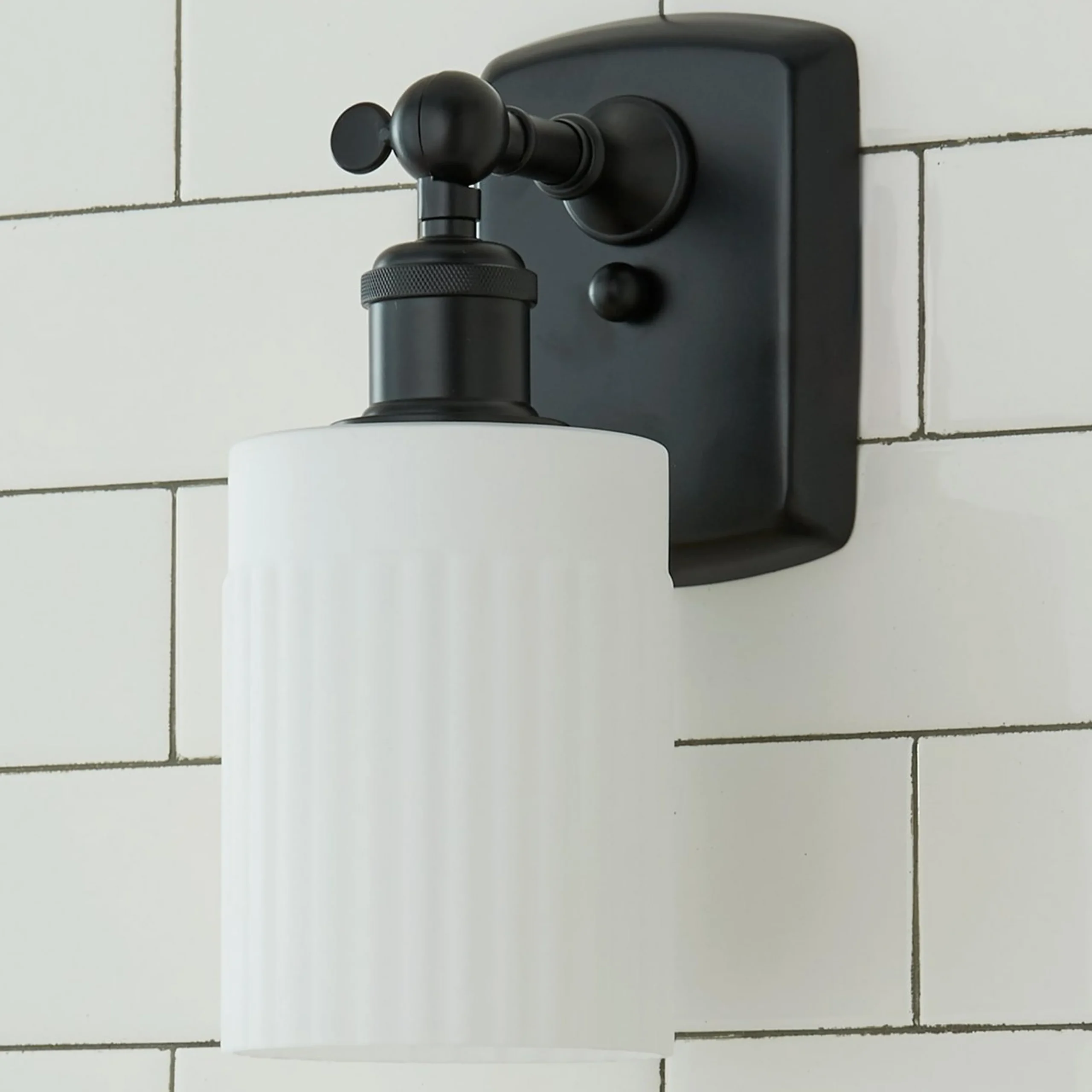 Ridged Austin Bath Sconce