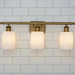 Ridged Austin Vanity Light - 3 Light