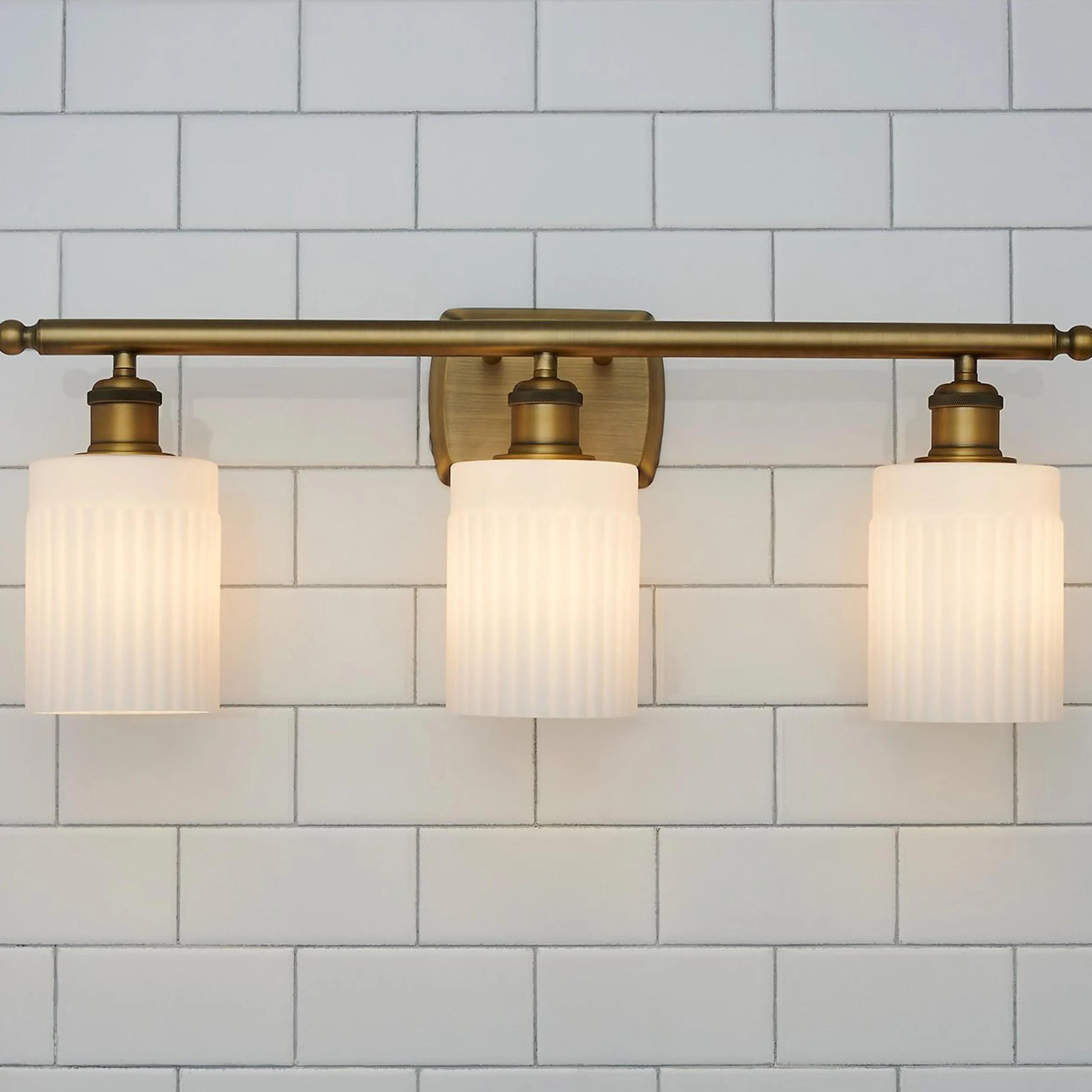Ridged Austin Vanity Light - 3 Light