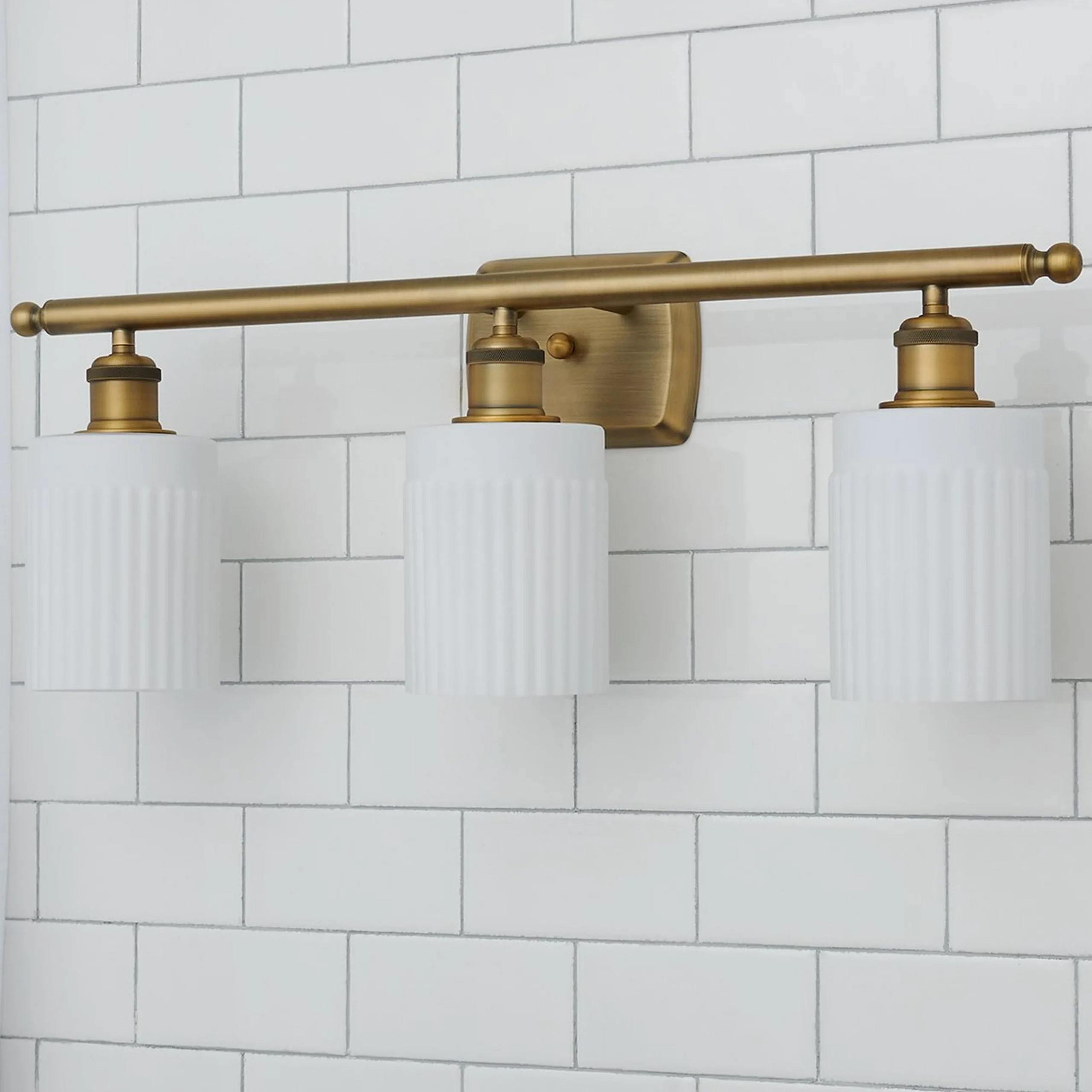 Ridged Austin Vanity Light - 3 Light
