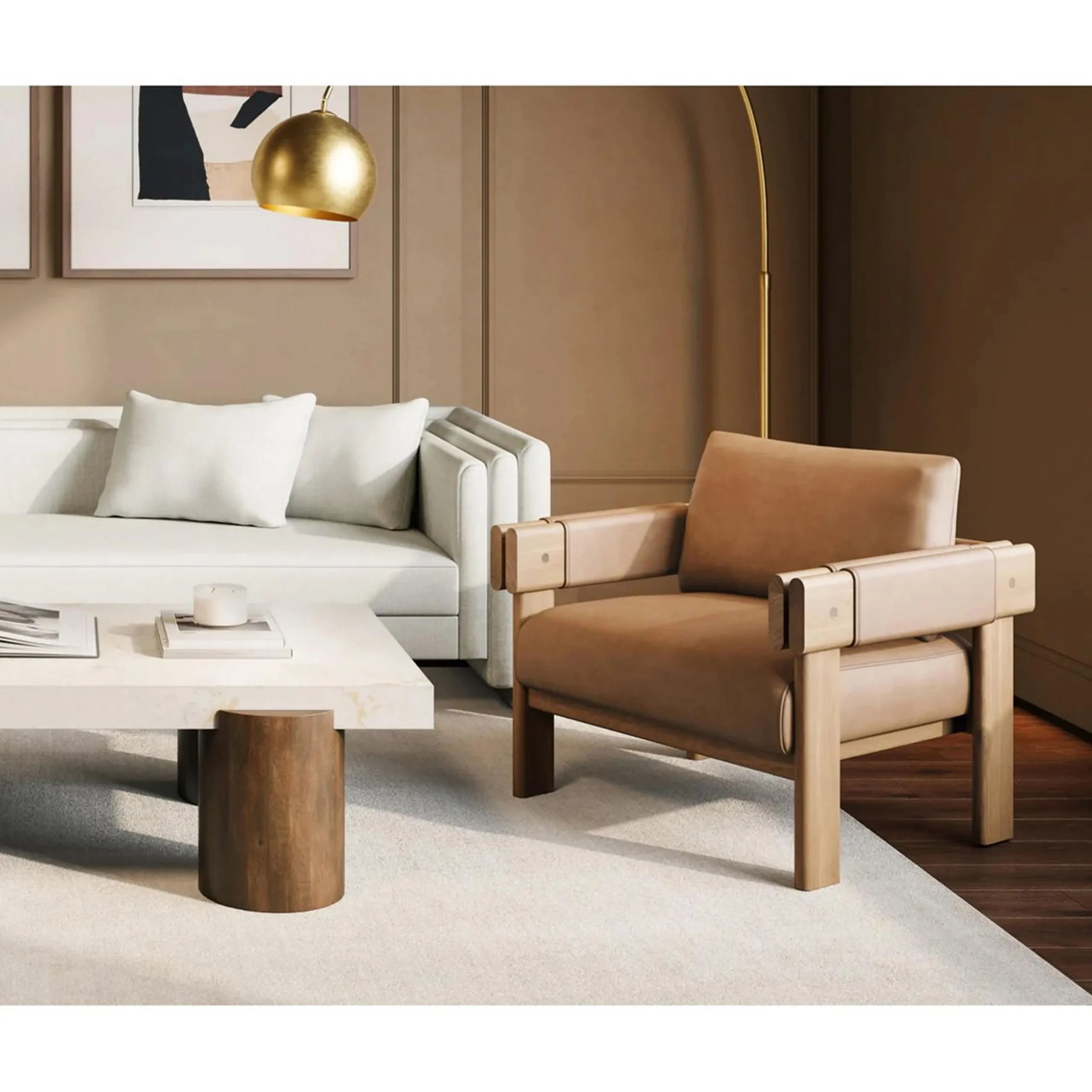 Riker Armchair - Top Grain Leather
