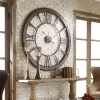 Riveting Industrial Oversized Clock