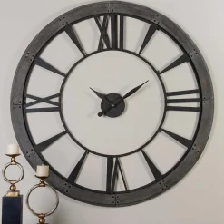 Riveting Industrial Oversized Clock
