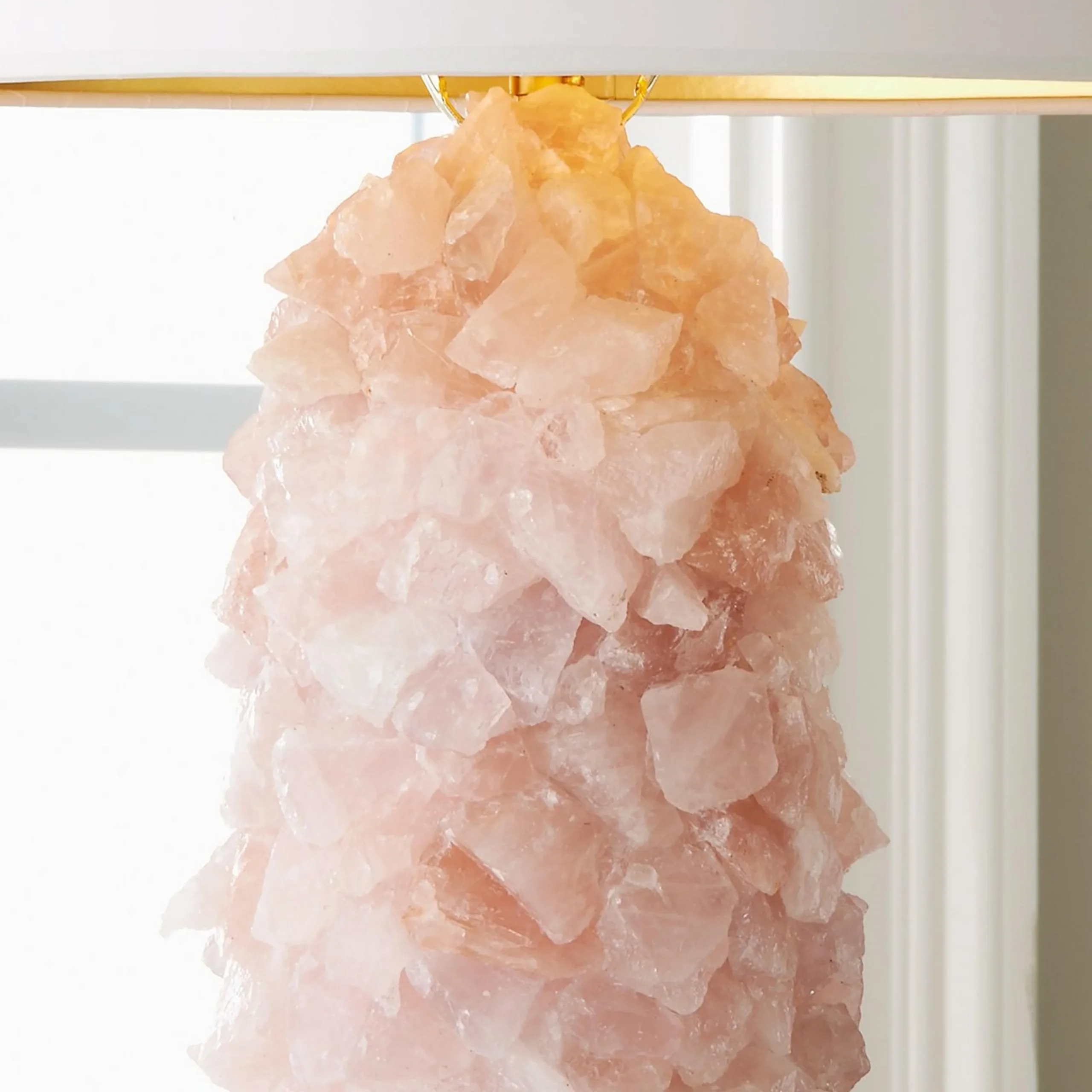 Rock Crystal Quartz Table Lamp