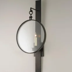 Rod and Hoop Rustic Iron Sconce