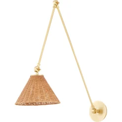 Rosa Swing Arm Sconce