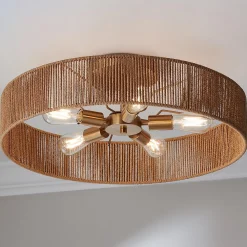 Roshella Rope Semi-Flush Ceiling Light
