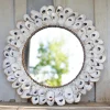 Round Oyster Shell Mirror