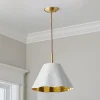Ruffled Edge Hammered Metal Pendant