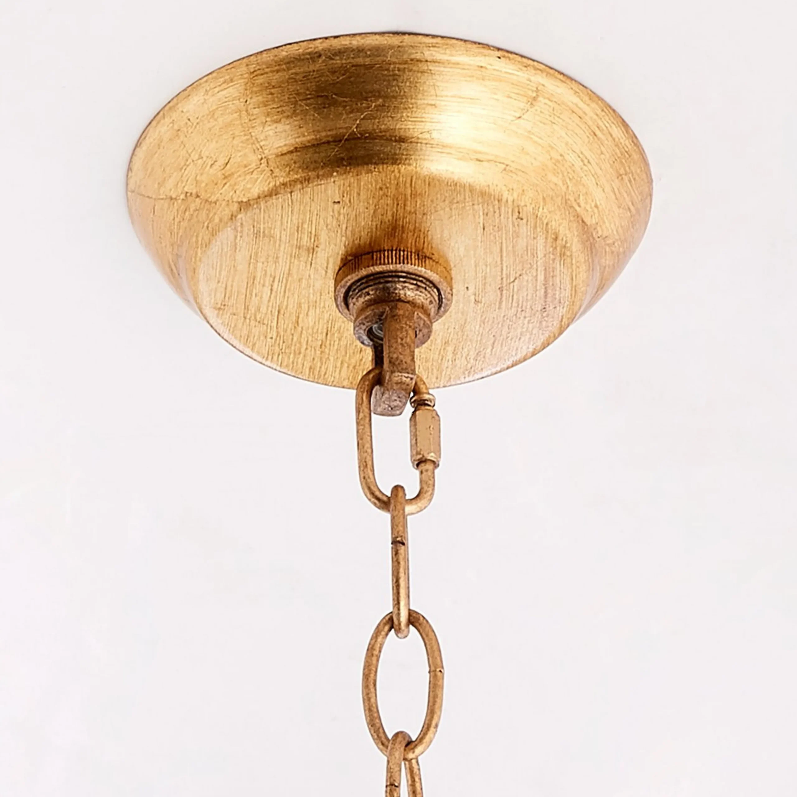 Rustic Beaded Layered Petal Chandelier
