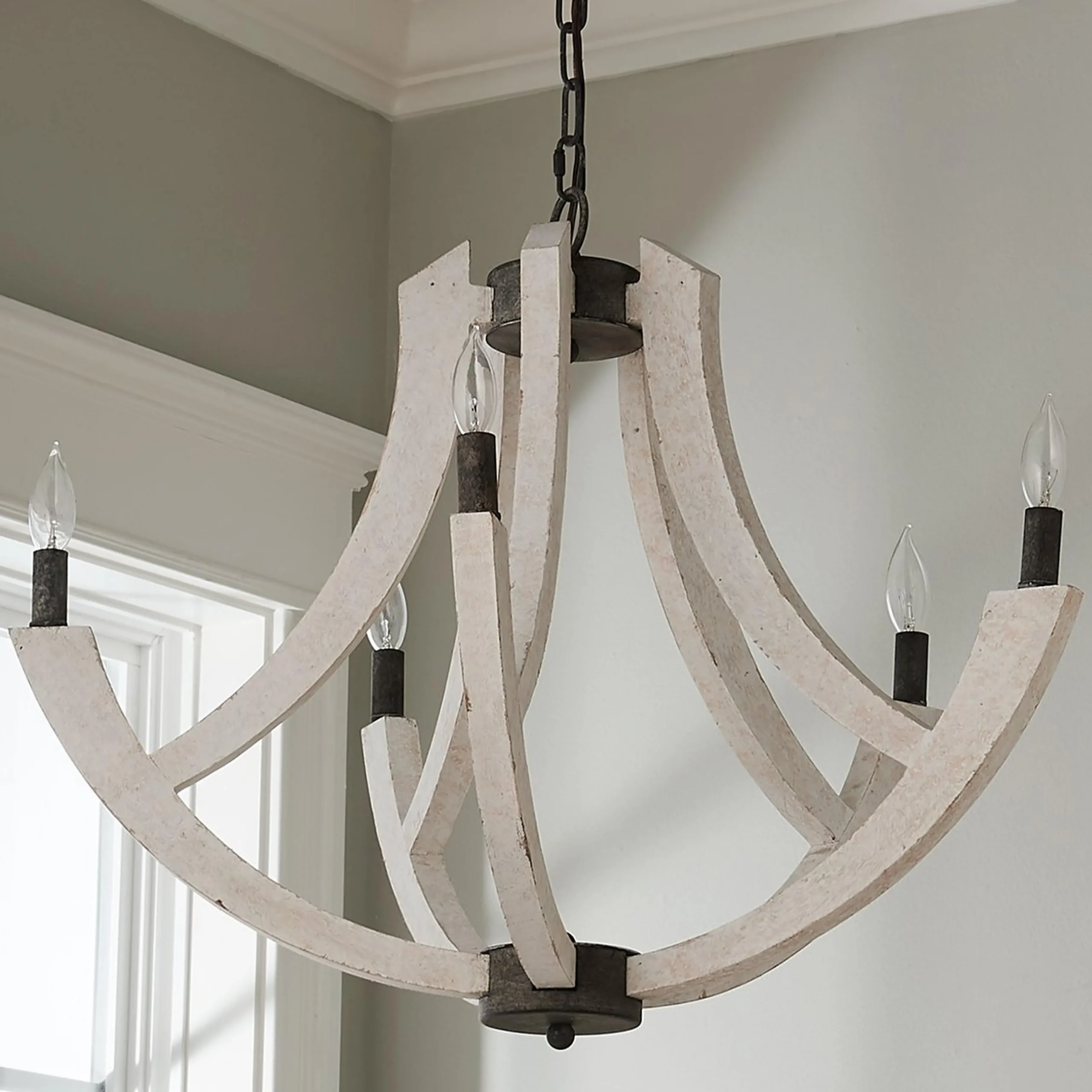 Rustic Brolly Chandelier