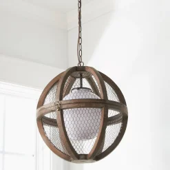Rustic Floating Pearl Pendant Chandelier