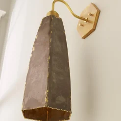 Rustic Steel Hexagon Sconce