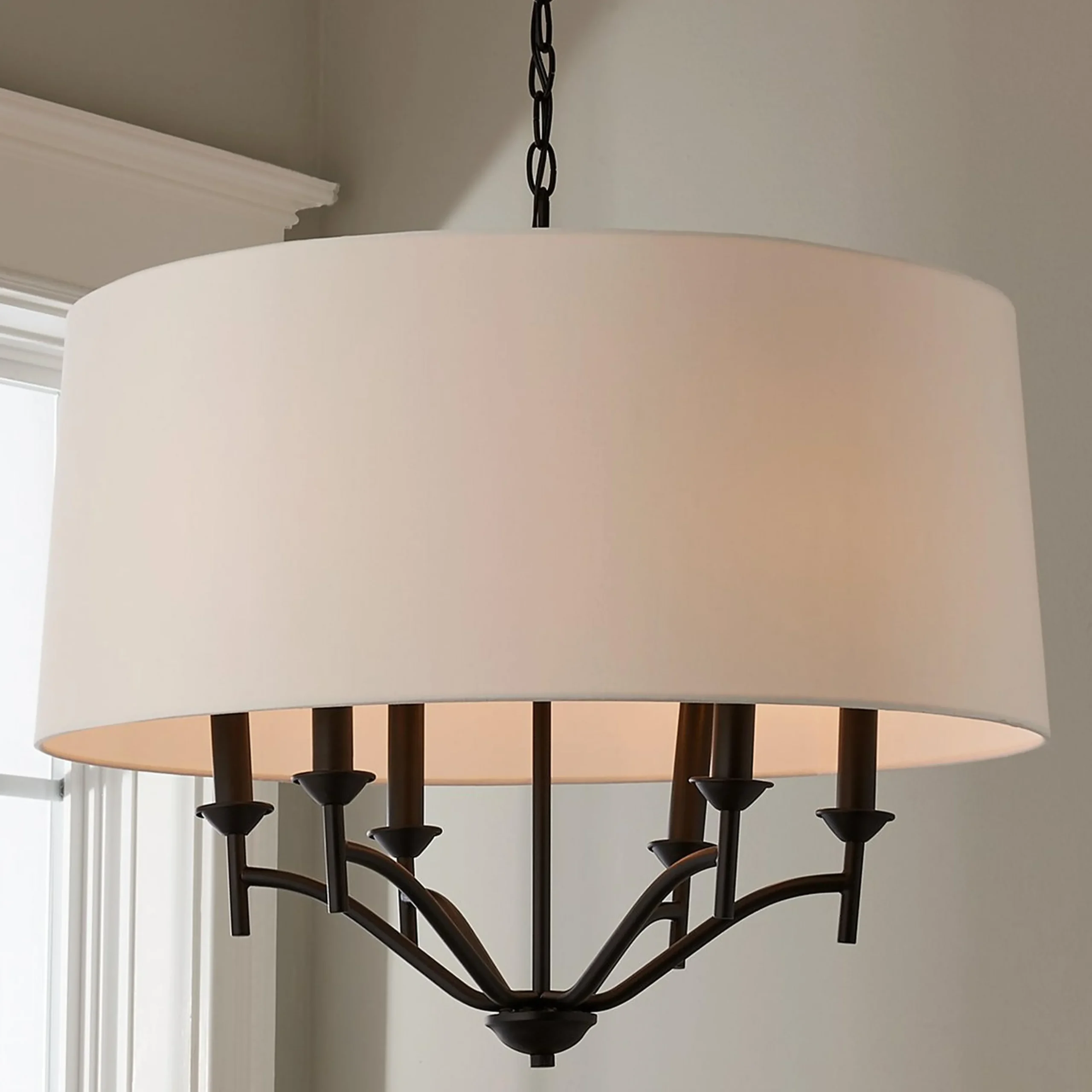 Sabrina Shaded Chandelier