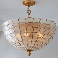 Sandra Capiz Convertible Semi-Flush Ceiling Light