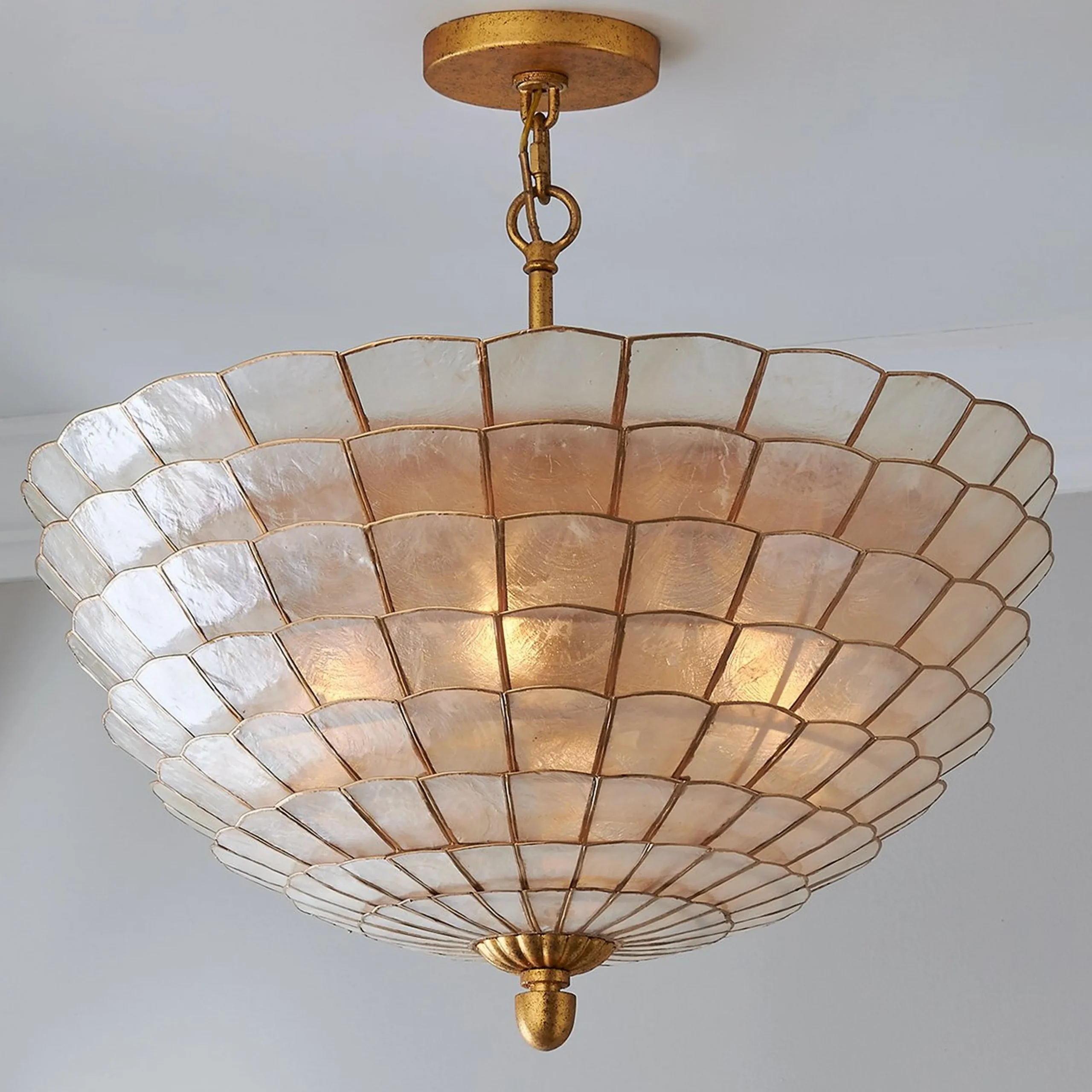 Sandra Capiz Convertible Semi-Flush Ceiling Light