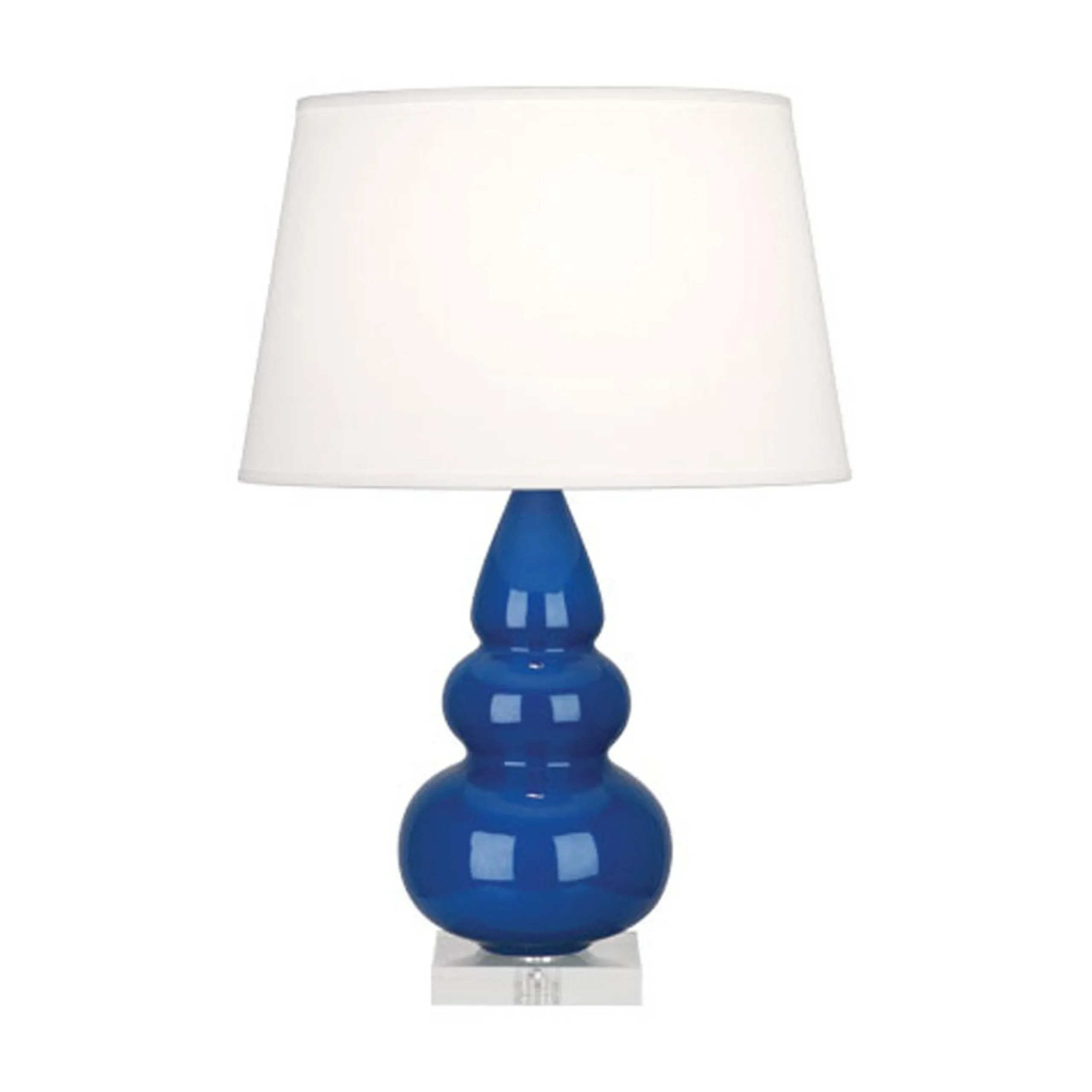 Sassy Ceramic Table Lamp - Lucite Base