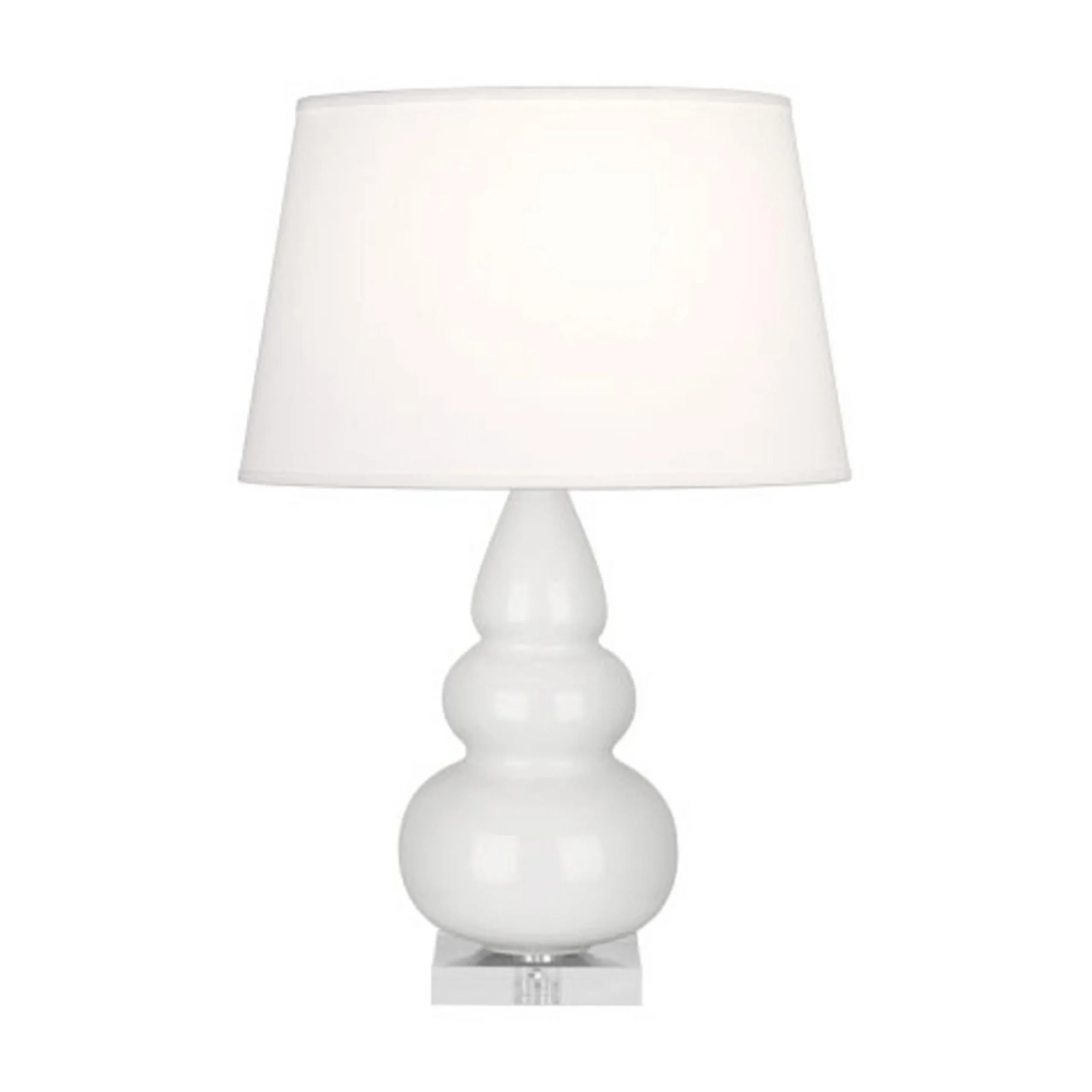 Sassy Ceramic Table Lamp - Lucite Base