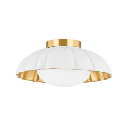 Scalloped Ceramic Ceiling Light