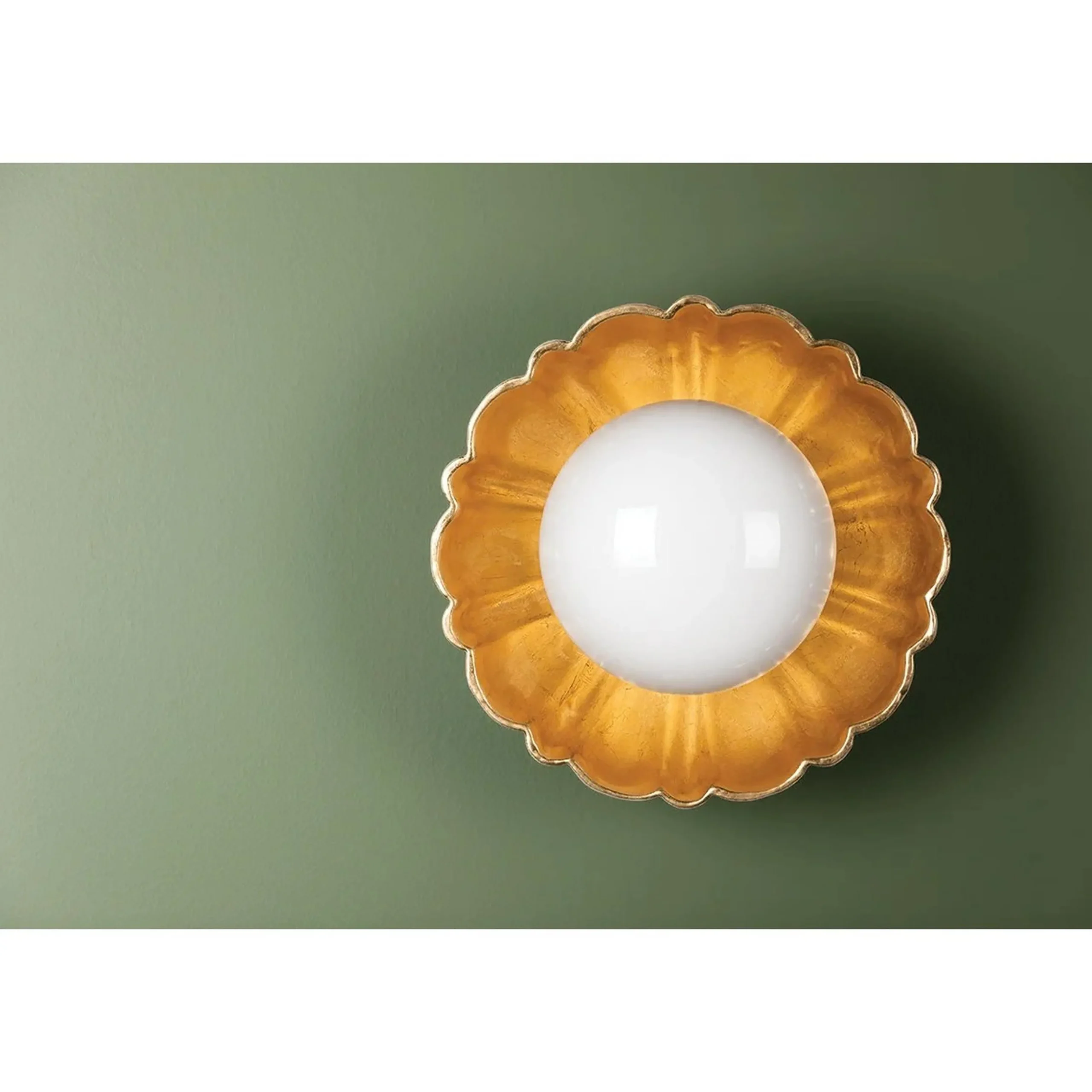 Scalloped Ceramic Ceiling Light