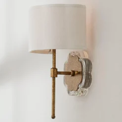 Scalloped Daisy Shade Sconce