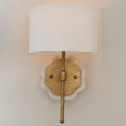 Scalloped Daisy Shade Sconce