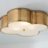 Scalloped Metal Ceiling Light - Large