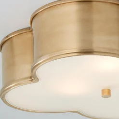 Scalloped Metal Ceiling Light - Large
