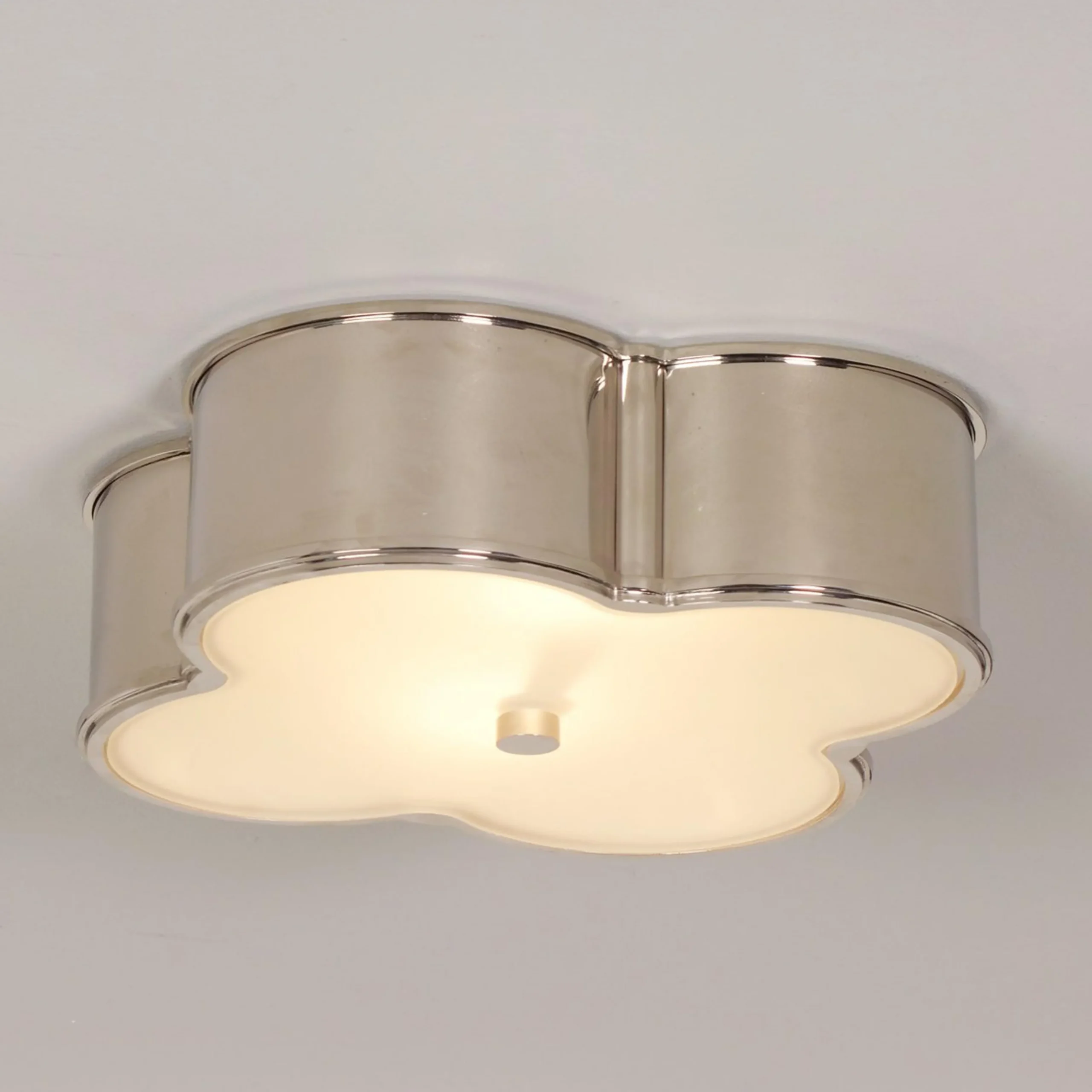 Scalloped Metal Ceiling Light - Large