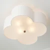 Scalloped Shade Semi-Flush Ceiling Light - 4 light