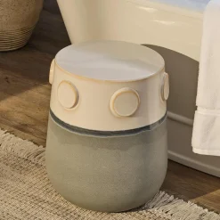 Sculptural Strata Garden Stool
