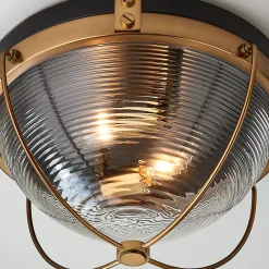 Seafarer Ribbed Glass Ceiling Light