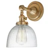 Seeded Glass Dome Single Swing Arm