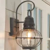 Seeded Glass Globe Outdoor Sconce - Large