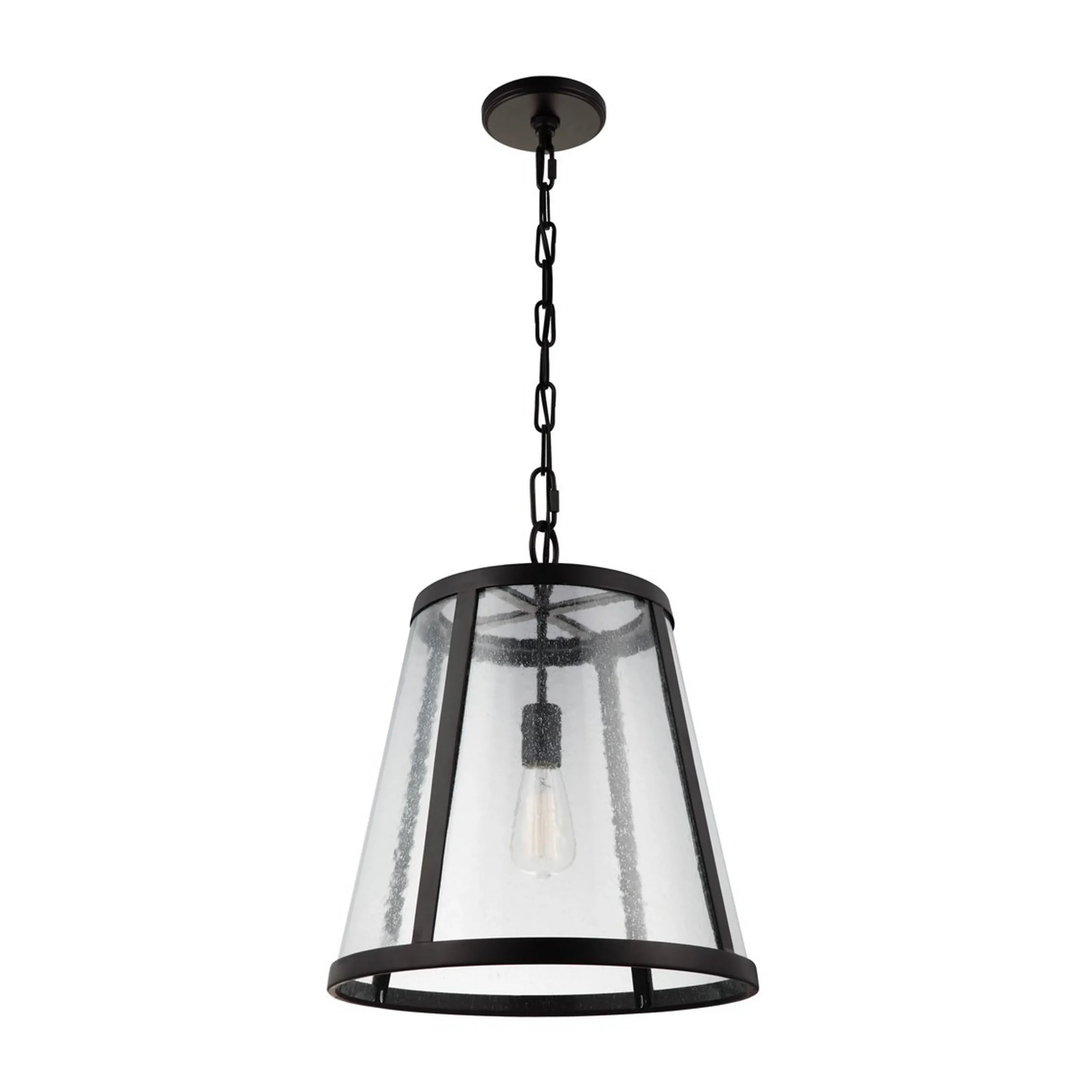 Seeded Glass Transitional Pendant - Medium