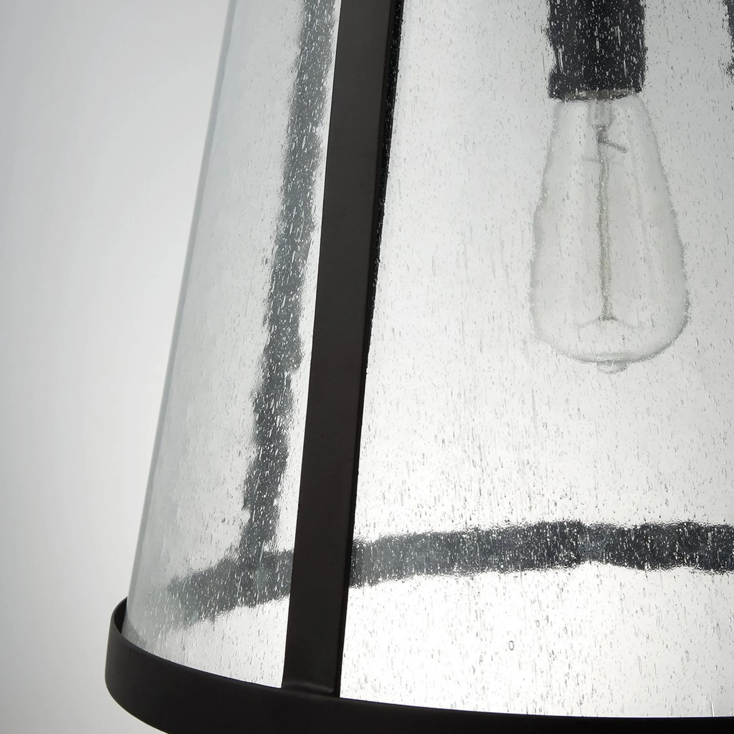 Seeded Glass Transitional Pendant - Medium