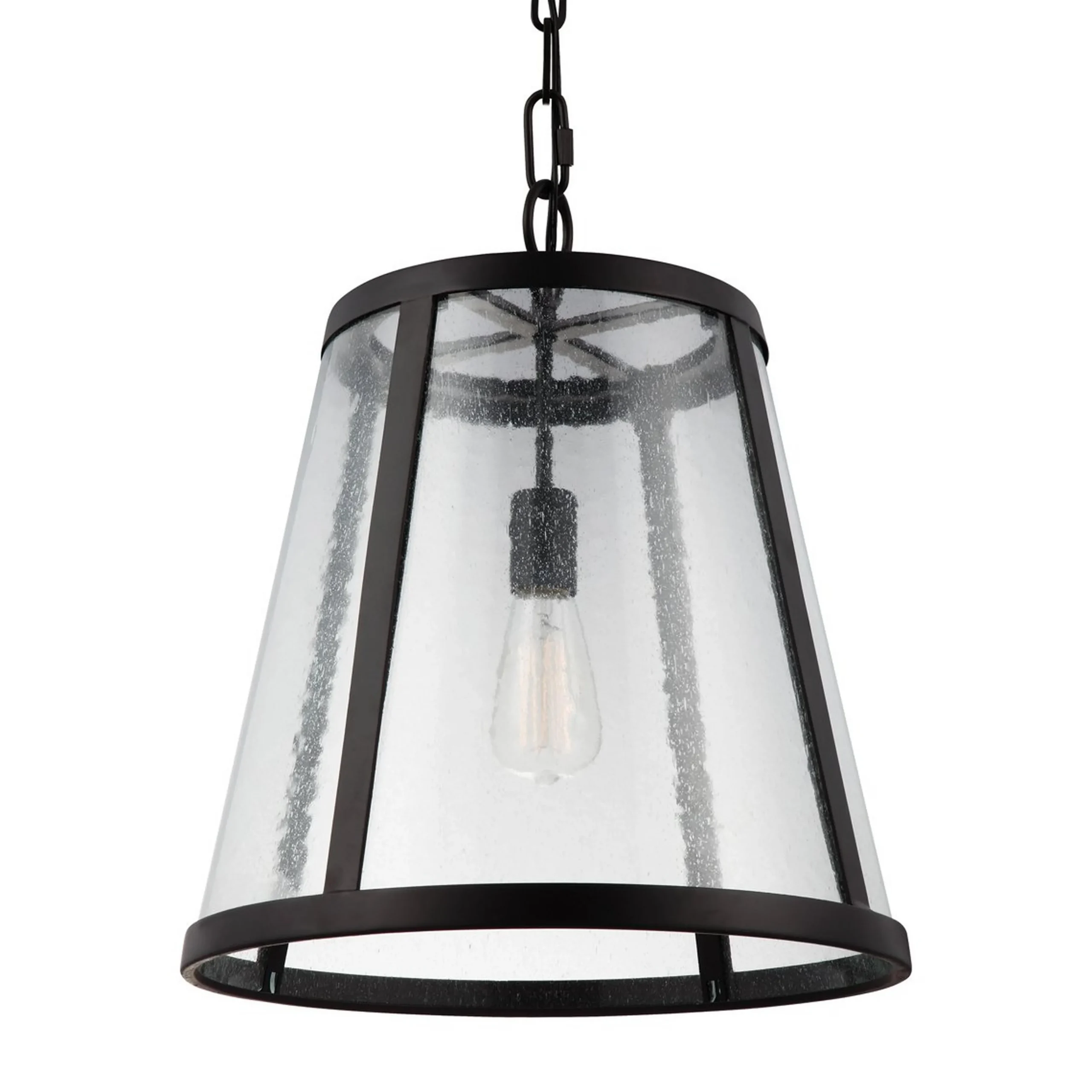 Seeded Glass Transitional Pendant - Medium