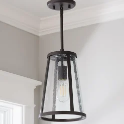 Seeded Glass Transitional Pendant - Small